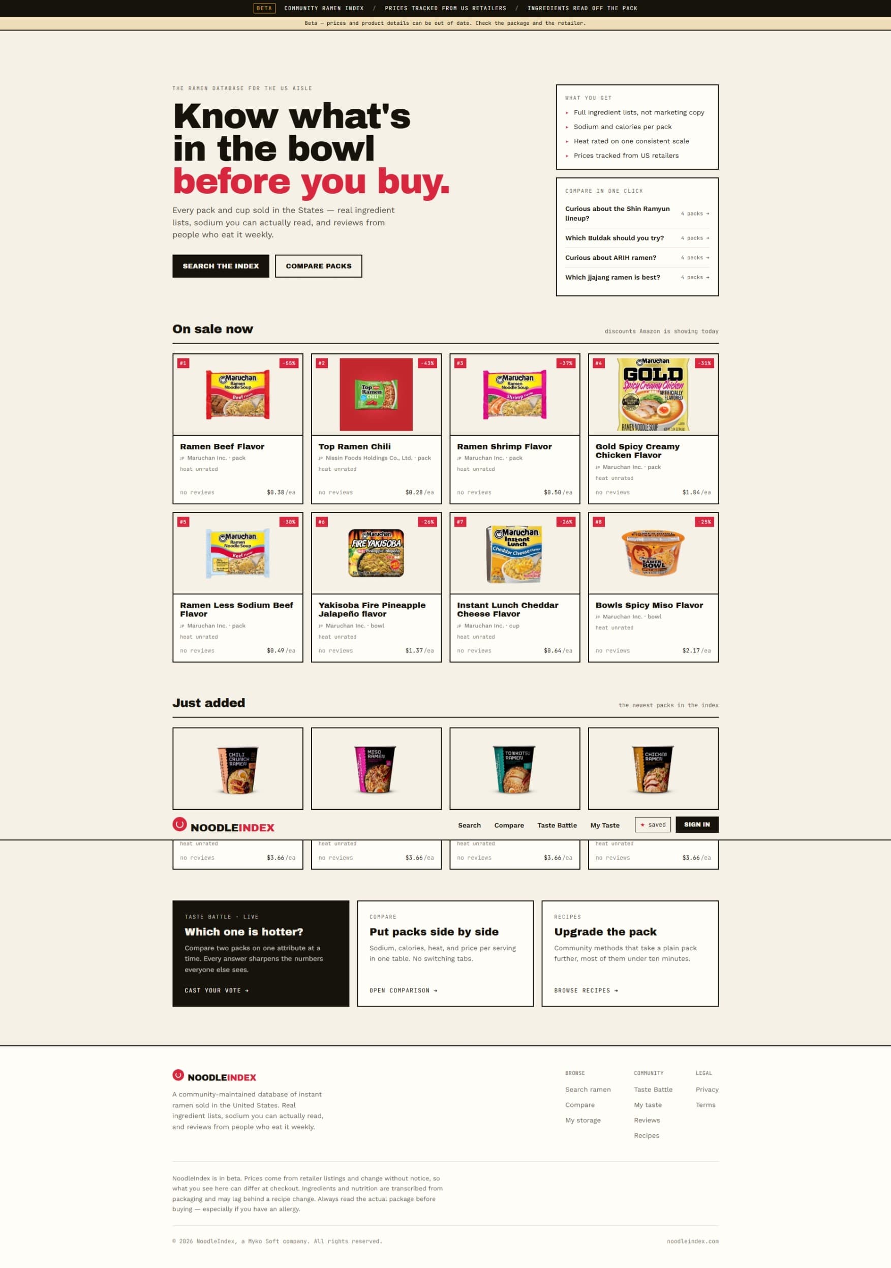 NoodleIndex